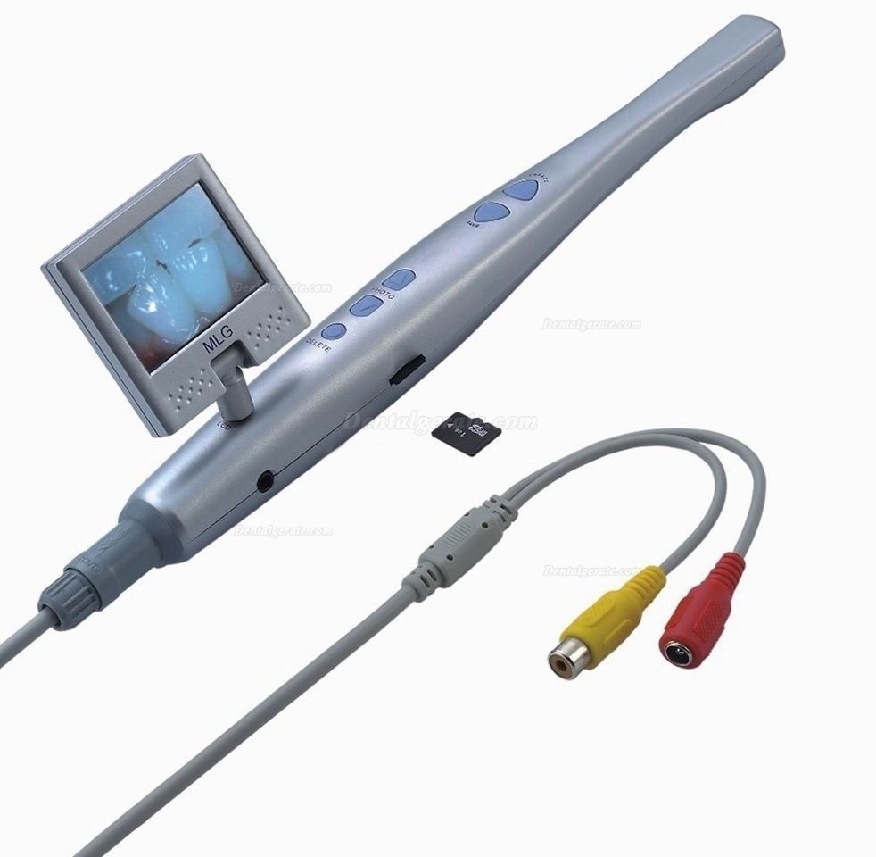 MLG Dental Intraoral Kamera 6 LED Licht Video & USB mit 1DB SD Karte + Mini LCD Bildschirm